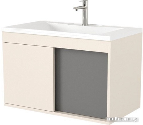 Дабер Тумба под умывальник 014 WeltWasser Deilbach 7517-70 Т14.7W.0.19 (бежевый/серый)