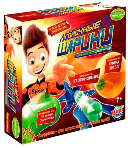 Набор для опытов Bondibon Науки с Буки Гоночные шарики ВВ1114