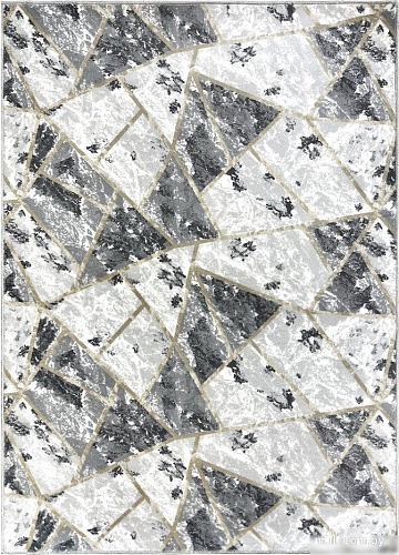 Ковер для жилой комнаты Plato Hali Soft 6031-GREY-BEIGE (0.5x0.8)