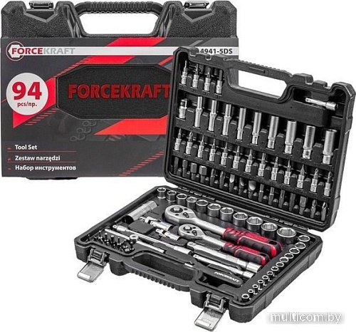 Универсальный набор инструментов ForceKraft FK-4941-5DS-м (94 предмета)