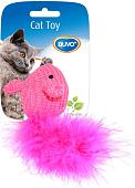 Игрушка для кошек Duvo Plus Мышка с хвостом из перьев 1717021/DV (цвет в ассортименте) 