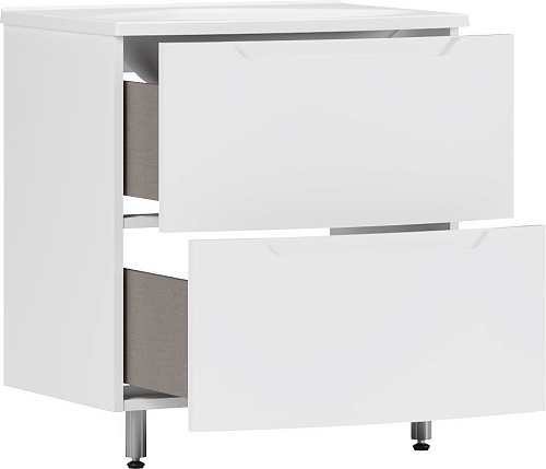 Belux Тумба под умывальник Ганновер Н 60-02 (1, белый глянец)