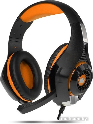 Наушники CrownMicro CMGH-102T USB (оранжевый)