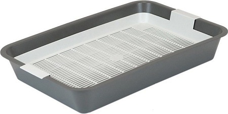 Туалет-лоток Дарэленд Первый с сеткой 2901сер (серый)