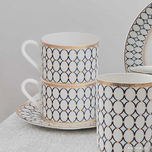 Чашка с блюдцем Mandarin Decor Версаль DS14F14306-250-2W