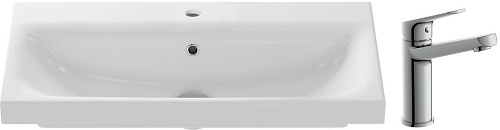 Умывальник Cersanit Moduo 80 Slim P-UM-MOD80SL/1 + 63037