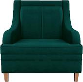 Интерьерное кресло Brioli Луи (велюр, B63 бирюзовый/светлые ножки)