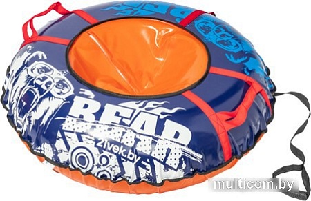 Тюбинг 21vek Bear ТВ107 (синий/оранжевый)