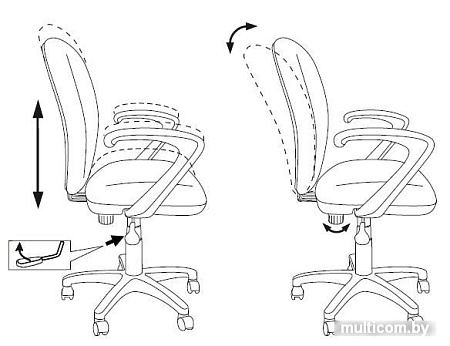 Компьютерное кресло Бюрократ KD-W10AXSN/STICK-PK (розовый)