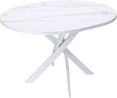 Кухонный стол Kenner R1000 (белый/керамика мрамор белый)