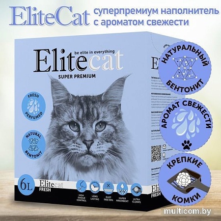 Наполнитель для туалета EliteCat Fresh 6 л