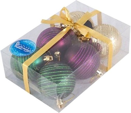 Елочная игрушка Волшебная страна Диско 007489 (6 шт)