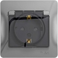 Розетка Schneider Electric Glossa GSL000348 (алюминий)