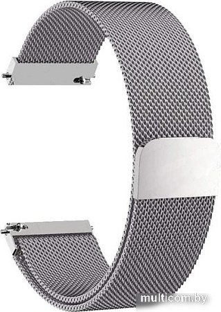 Браслет Rumi Milanese loop металлический 22 мм (серебристый)