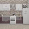 Кухня ВерсоМебель ВерсоЛайн 8-2.1 (белый 001/сливовый 104)