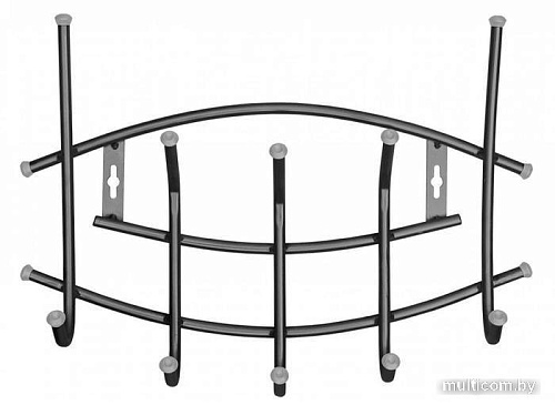 Вешалка для одежды Nika Премиум-3 (черный)