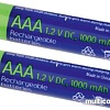 Аккумуляторы Gembird Rechargeable batteties AAA 1000 mАh 2 шт. [EG-BA-AAA10-01]