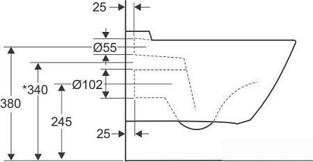 Унитаз Jacob Delafon Presqu'ile E1466