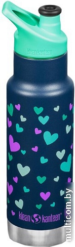 Фляга-термос Klean Kanteen Insulated Kid Classic Narrow Navy Hearts 1008873 355мл