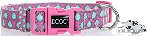 Ошейник Doog Luna COLPTD-L (розовый с каплями)