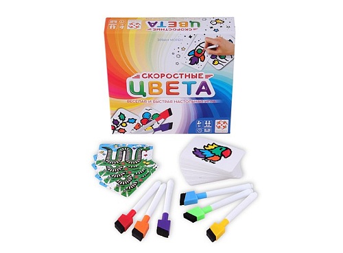 Настольная игра Стиль Жизни Скоростные цвета (квадратная коробка)