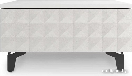 Консольный стол Shtabe Simple 7001 эко (травертин/белый/черный)