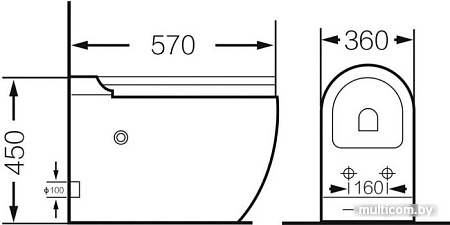 Унитаз Grossman GR-PR-5502
