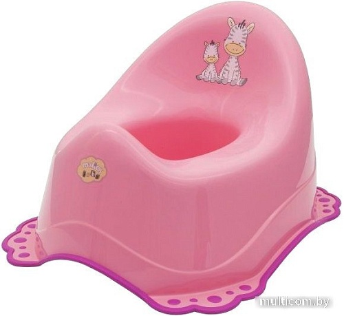 Детский горшок Maltex Зебра 6517 (розовый)