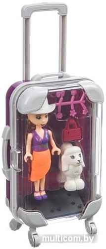 Кукла Bondibon OLY с пуделем в розовом чемодане с аксессуарами ВВ4539