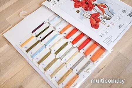 Набор для вышивания Luca-S Маки B2374