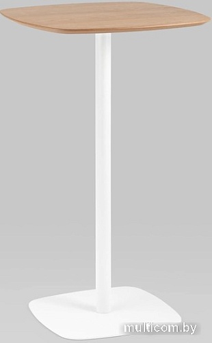 Барный стол Stool Group Form 60x60 T-005H (светлое дерево/белый)
