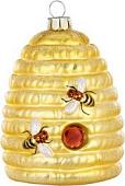 Елочная игрушка Inge's Christmas Figural Glass Ornaments. Улей 64744H120