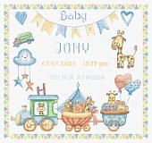 Набор для вышивания Letistitch Метрика для мальчика