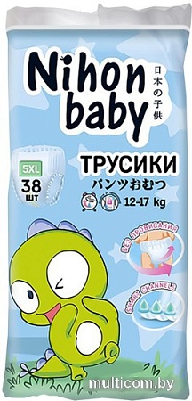 Трусики-подгузники Nihon Baby 5XL 12-17 кг (38 шт)