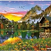 Алмазная мозаика Darvish Дома у озера DV-9516-4