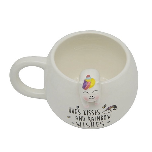 Кружка Mandarin Decor Единорог D21C210372-400W (белый)