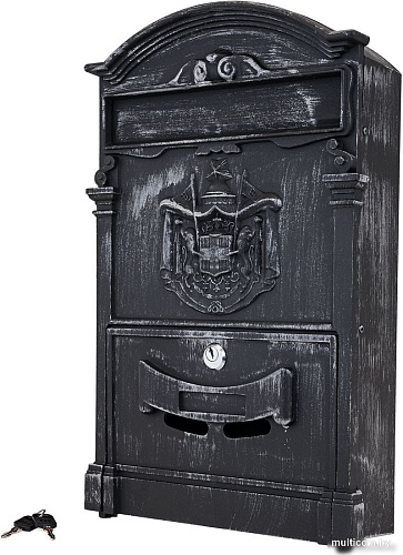 Почтовый ящик Аллюр №4010В (старое серебро)