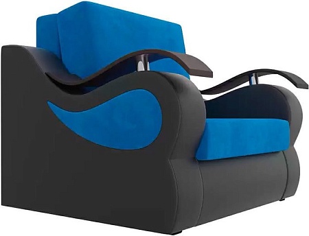 Кресло-кровать Mebelico Меркурий 105483 80 см (голубой/черный)
