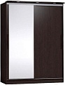 Шкаф-купе Глазов Strike 1600 ЛДСП с зеркалом (венге)