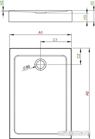 Душевой поддон Radaway Doros F Compact 120x80 [SDRFP1280-05]