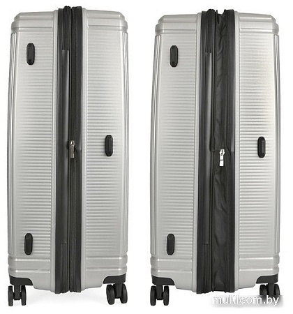 Чемодан-спиннер Fabretti EN9530-24-11 66 см (серебристый)