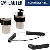 Набор аксессуаров для ванной Lauter 21TS3019 + 21TS3021 + 21TS3013 + 21TS3008 (Matt Black, 4 предмета)