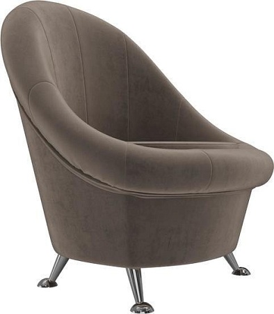 Интерьерное кресло Mebelico 252 105536 (велюр, коричневый)