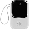 Внешний аккумулятор Baseus Qpow Pro Digital Display Fast Charge 10000mAh 20W (белый)