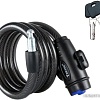 Тросовый велосипедный замок Tonyon 12x1200 588K-1212 (черный)