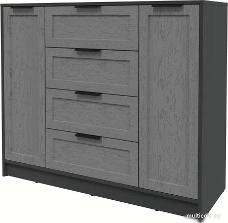 Тумба Интерлиния Концепт Тренд КТ-Т120 (антрацит/дуб серый)