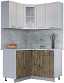 Готовая кухня Интерлиния Мила 12x13 (вудлайн кремовый-дуб веллингтон-серый каспий)