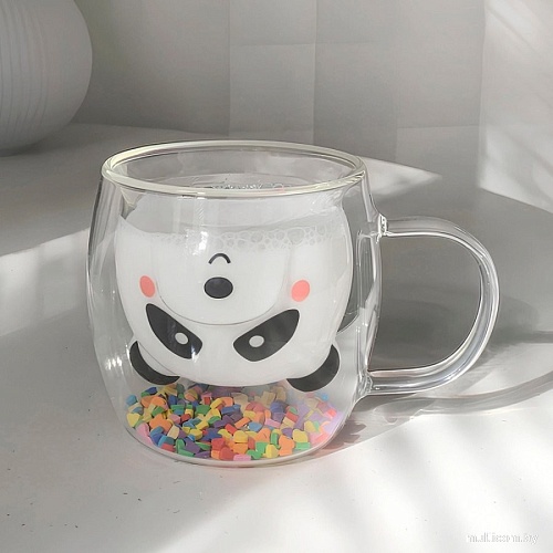 Кружка Mandarin Decor Бамбино Панда с сердечками DC8125PH