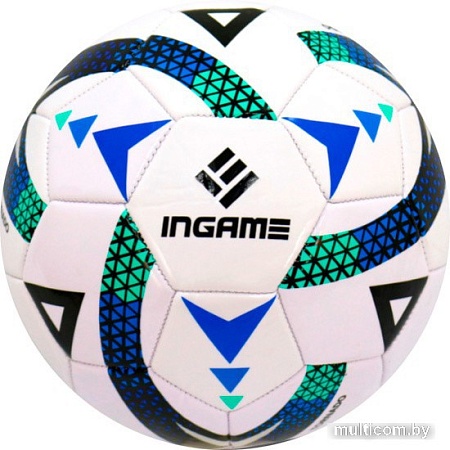Футбольный мяч Ingame Tornado (5 размер, белый/синий)