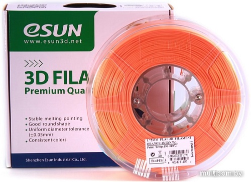 Esun PLA+ 1.75 мм 1000 г (оранжевый)